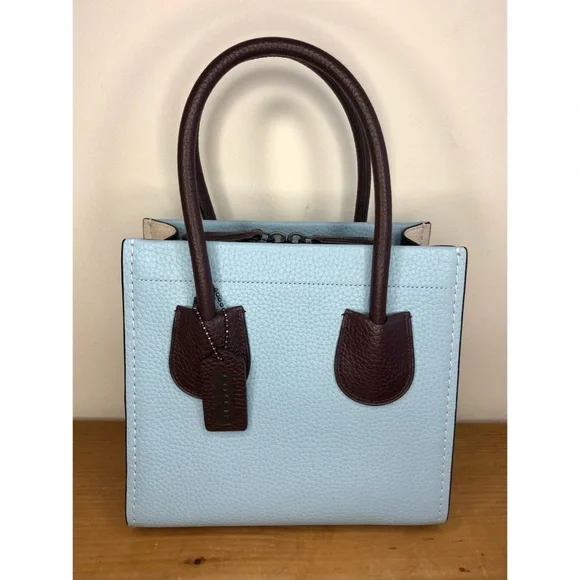 S⭕️LD‼️Coach Cashin Carry Tote 22 In Colorblock Waterfall Multi - Picture 2 of 12